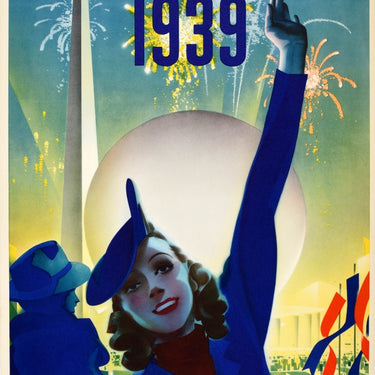 New York World Fair 1939 Fireworks Art Deco