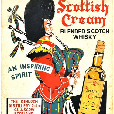 Scottish Cream Blended Scotch Whisky Kinloch Distillery Glasgow Scotland