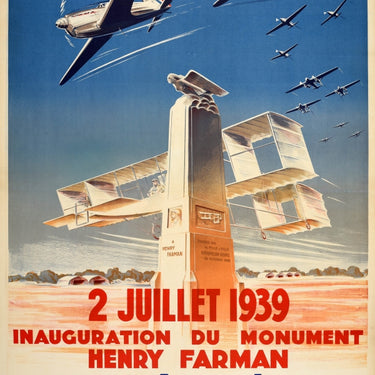 Aviation Festival Henry Farman Grande Fete Aerienne Art Deco France