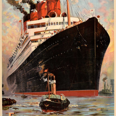 Cunard Europe America Aquitania Rosenvinge