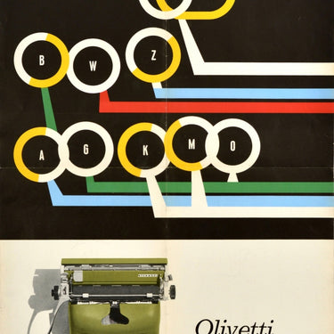 Olivetti Graphika Typewriter Giovanni Pintori