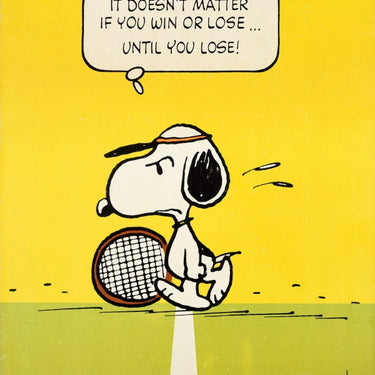 Snoopy Tennis Win Lose Schulz