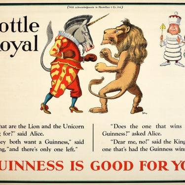 Guinness Bottle Royal John Gilroy Alice In Wonderland