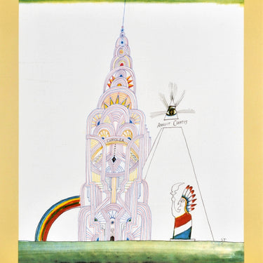 Saul Steinberg Chrysler Building Galerie Adrien Maeght