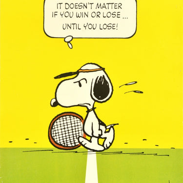 Snoopy Tennis Win Lose Charles M Schulz