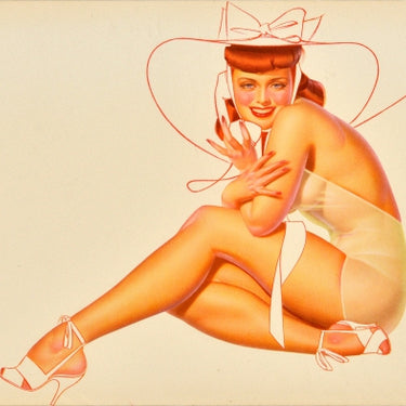 Pin Up Lady Telephone Hat George Petty