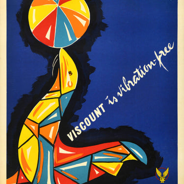 Viscount Indian Airlines Corporation IAC Seal