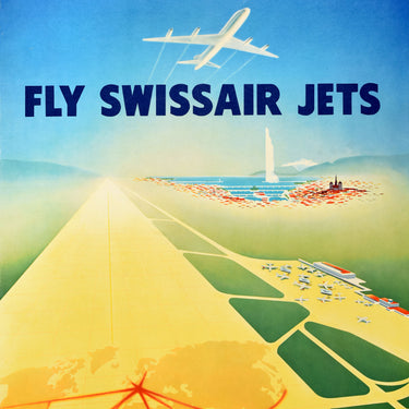 Geneva Intercontinental Airport Swissair Jets