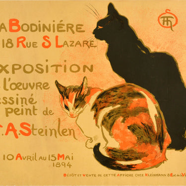 Theophile Alexandre Steinlen Exhibition A La Bodiniere Cats