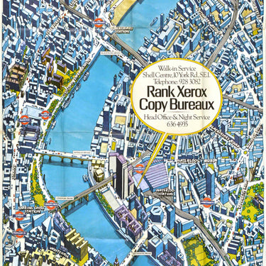 Rank Xerox Copy Bureaux London Map