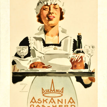 Askania Gas Stove Ludwig Hohlwein Maid