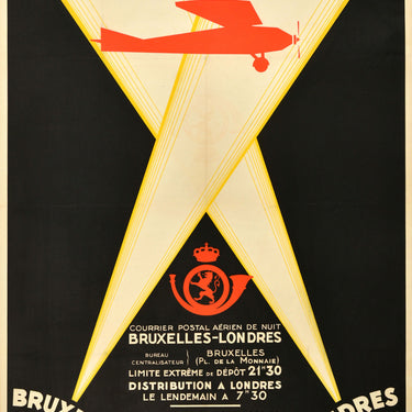 Brussels London Night Air Mail