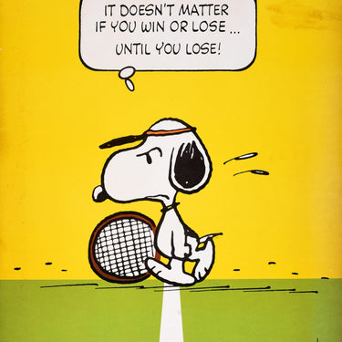 Snoopy Win Lose Tennis Schulz