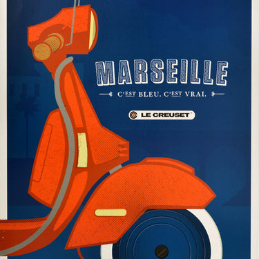 Marseille Le Creuset Cookware Vespa Moped