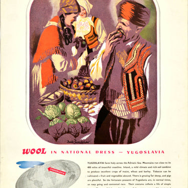 Wool In National Dress Yugoslavia