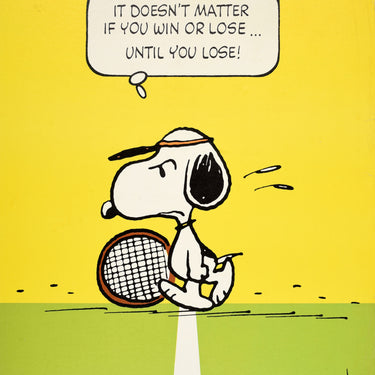 Snoopy Win Lose Tennis Schulz