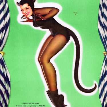 Ziegfeld Follies Petty Panther Girl Pin-Up