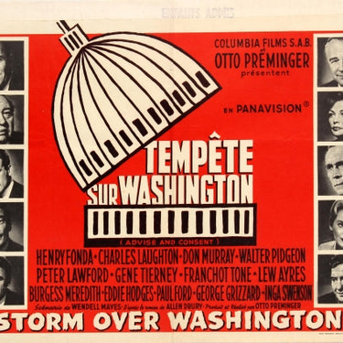 Advise &amp; Consent Storm over Washington Saul Bass