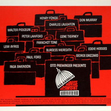 Advise &amp; Consent Saul Bass Lobby Card