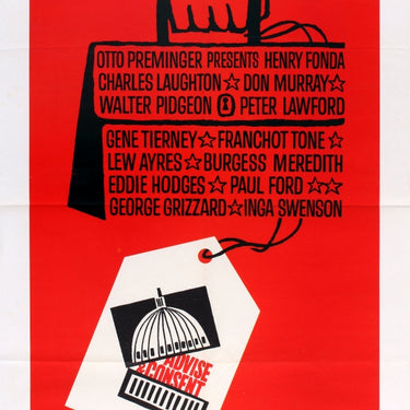 Advise and Consent Saul Bass One sheet