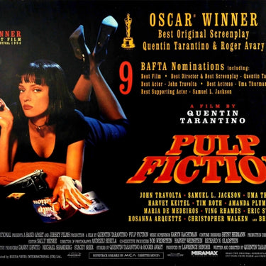 Pulp Fiction Tarantino British Quad Oscars BAFTA