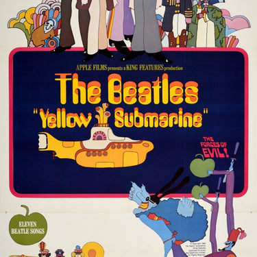 Beatles Yellow Submarine Three Sheet