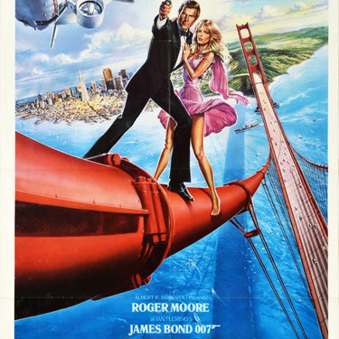 James Bond A View To A Kill Roger Moore Golden Gate Bridge