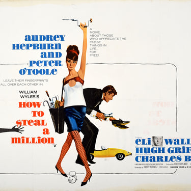 How To Steal A Million Audrey Hepburn Peter O'Toole UK Quad