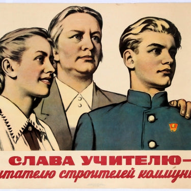 Glory To The Teachers USSR Soviet Students