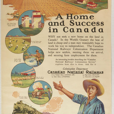 Canadian National Railways A Home And Success In Canada Colonization Immigration