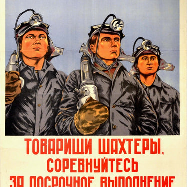 Coal Mining Plan USSR Miners