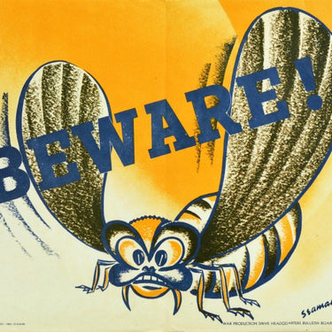 WWII Beware Bee Wasp Seaman