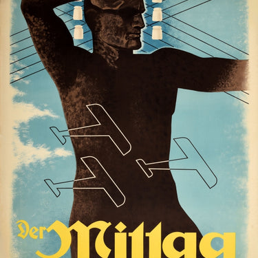 Aviation Art Deco Der Mittag Newspaper