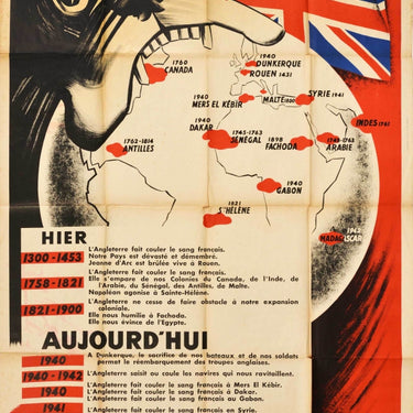 French Anti UK British Bulldog WWII