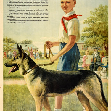 Dog Rabies Mad Pioneer Public Health USSR