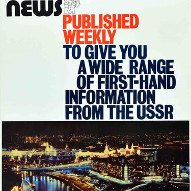 Moscow News Weekly Newspaper USSR