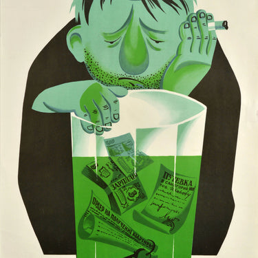 Price Of A Shot Glass Anti Alcohol USSR