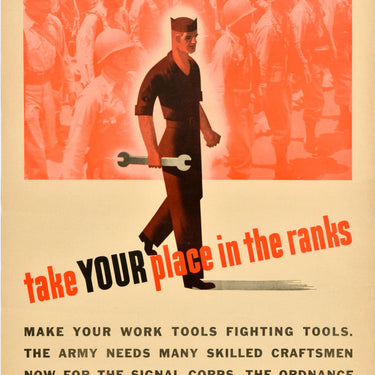 Take Your Place In The Ranks US Army WWII