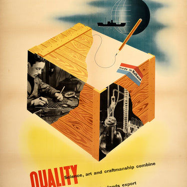 Holland Quality Science Art Craftsmanship Export Midcentury Modernist