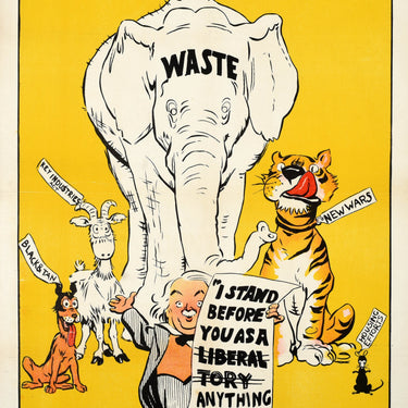 Liberal Tory Anything David Low Elephant Tiger