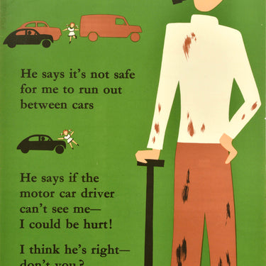 Road Safety Running Between Cars
