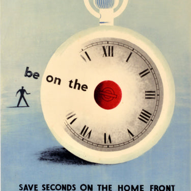 Be Punctual WWII Eckersley London Underground