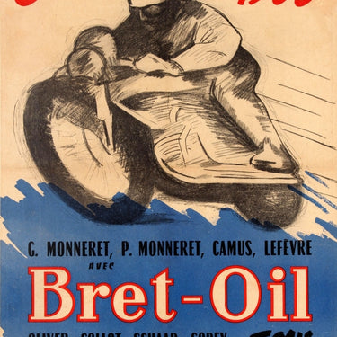 Motorcycle Racing Champions Bret Oil 1953