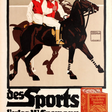 Golden Book of Sports Horse Polo Ludwig Hohlwein