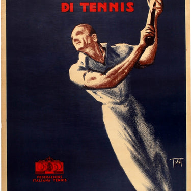 Tennis Tournament Italy Art Deco Torneo Nazionale 1936