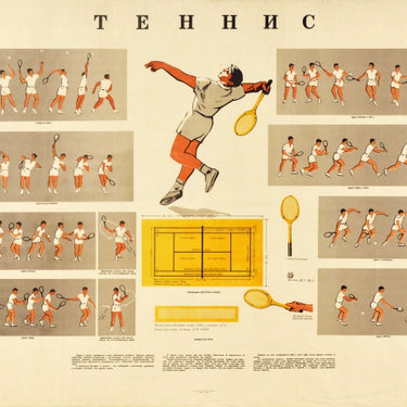 Tennis USSR How To Instructions Game Play