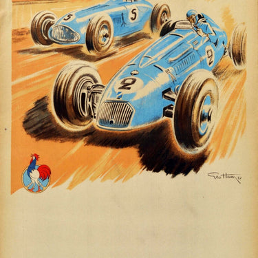 Ecurie France Talbot Delahaye Car Racing Geo Ham