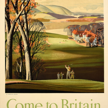 Come To Britain For Golf Rowland Hilder