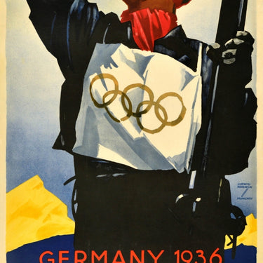 Winter Olympic Games 1936 Germany Ludwig Hohlwein