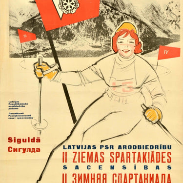 Winter Spartakiad Latvia Trade Unions USSR